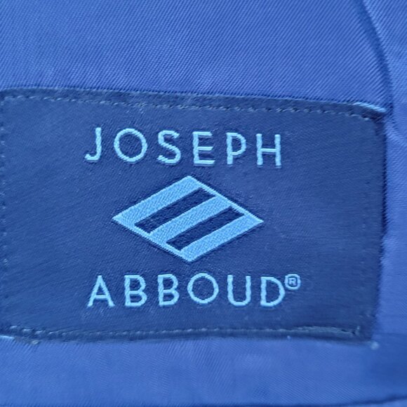 Joseph Abboud Navy 100% Wool Full Suit 2 Piece Blazer Pants USA 38S/W32 (32x29) - Picture 3 of 16